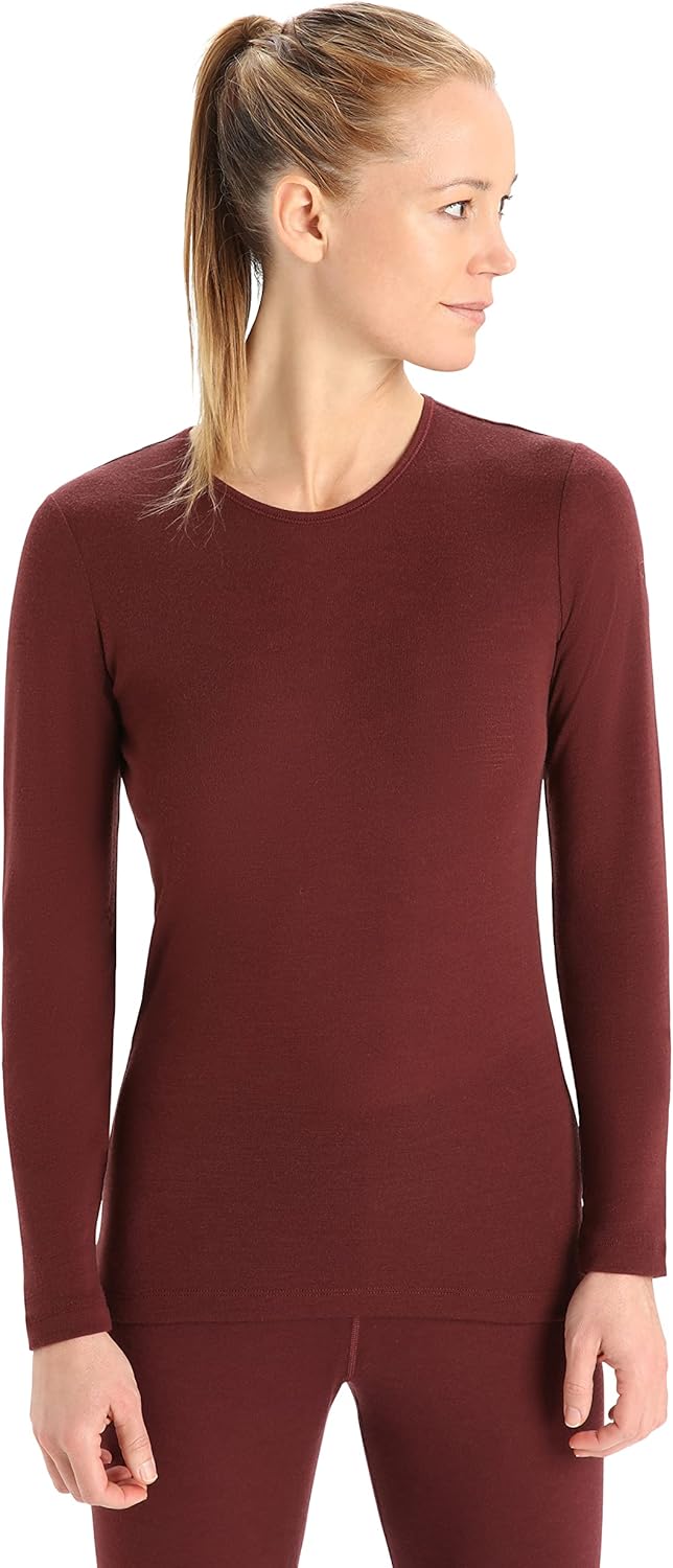 Icebreaker Merino Women's 175 Everyday Cold Weather Base Layer Thermal Long Sleeve Crewneck T-Shirt : Clothing, Shoes & Jewelry