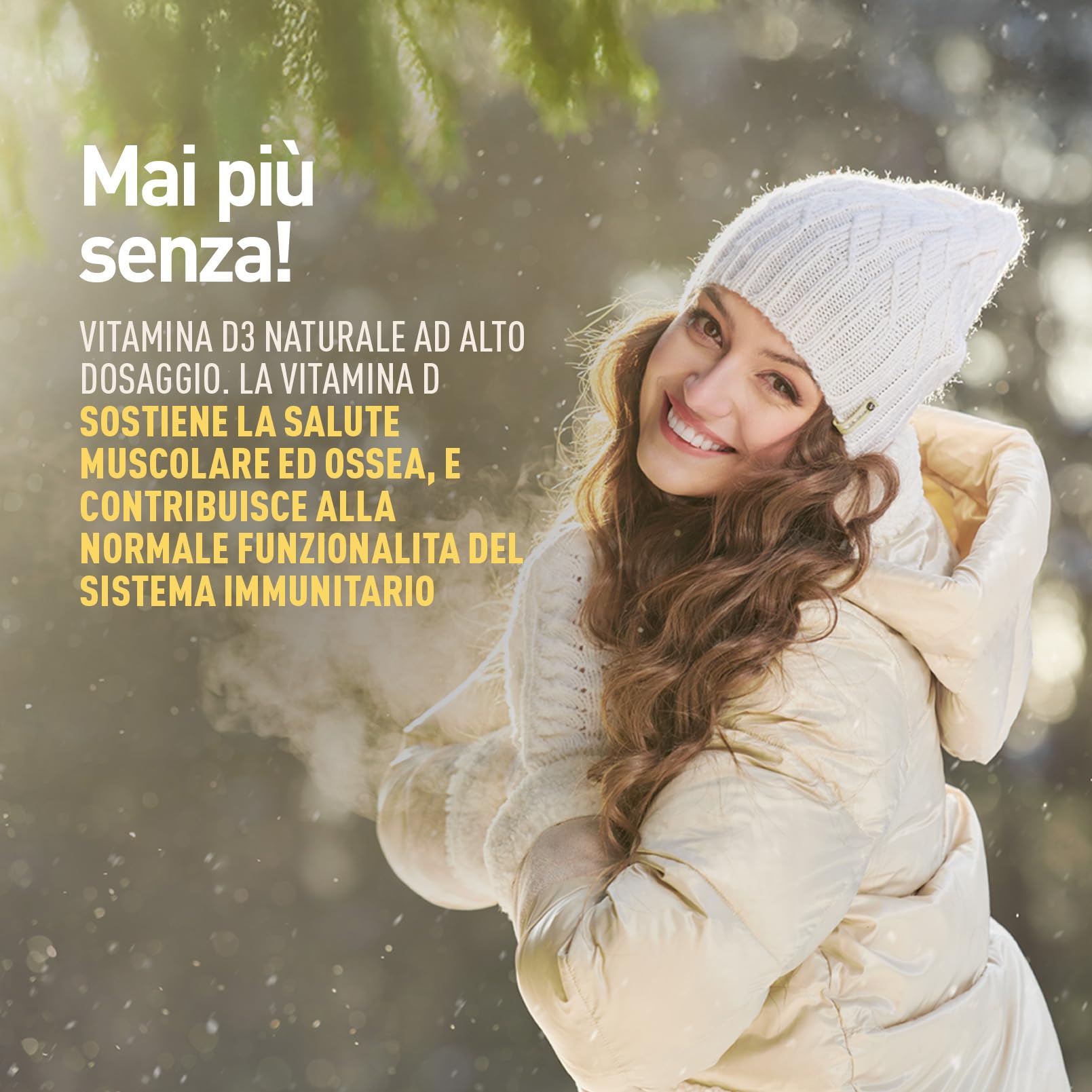 LongLife® Vitamin D 4000 | Vitamina D3 naturale | Alto dosaggio | Difese immunitarie, ossa e denti | Metabolismo del calcio | Fino a 100 giorni di trattamento | Senza glutine e vegetariano