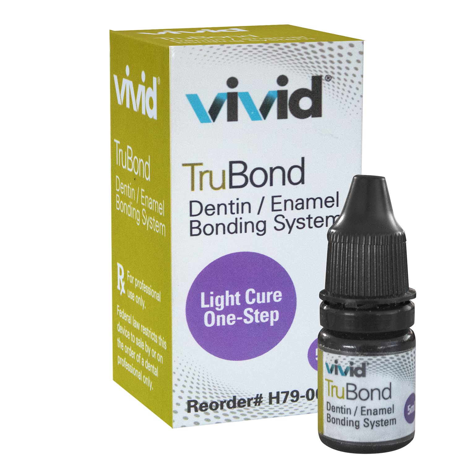 Dental Bonding 5th Gen Dentin Enamel Bonding System - Light Cure One-Step - TruBond, Made in USA