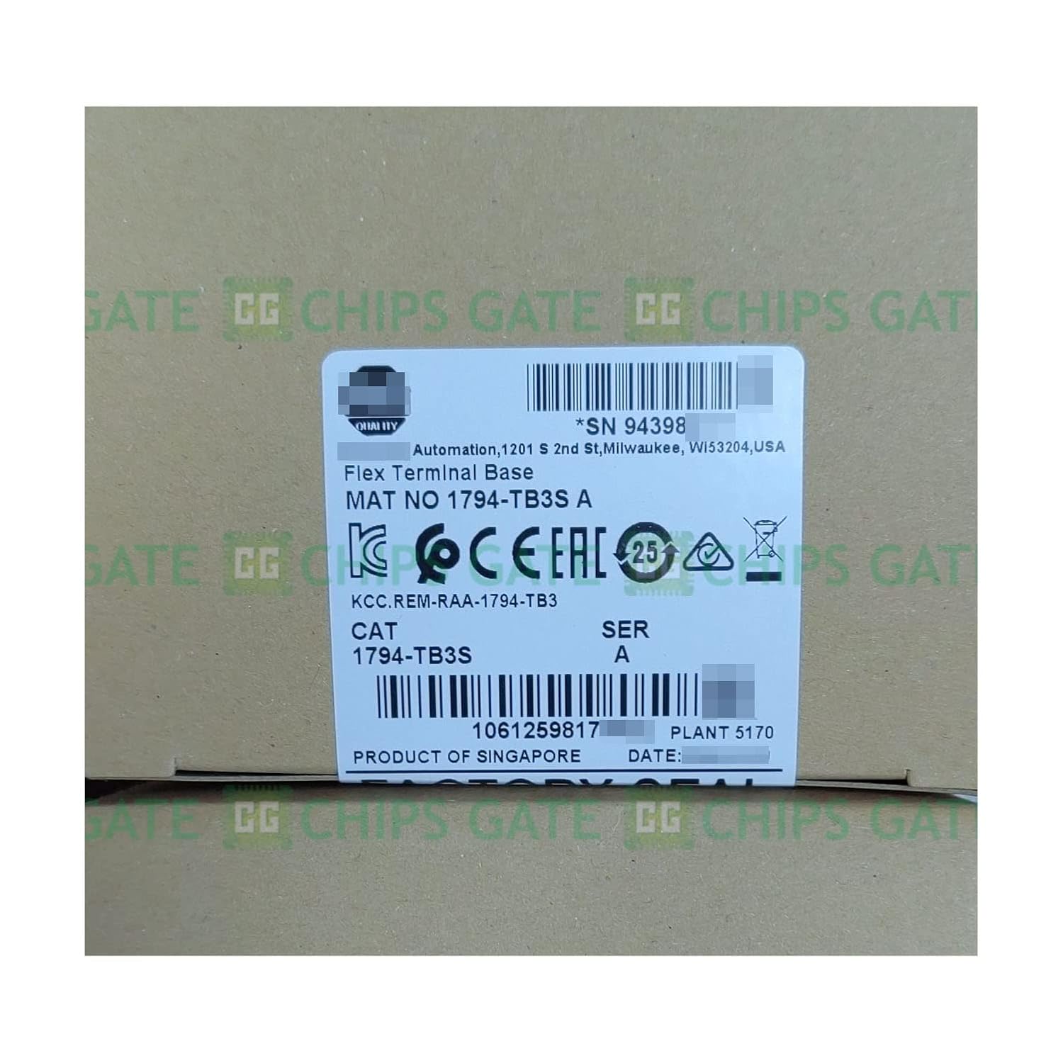 New Factory Sealed 1794-TB3S Flex I/O Terminal Base Unit New