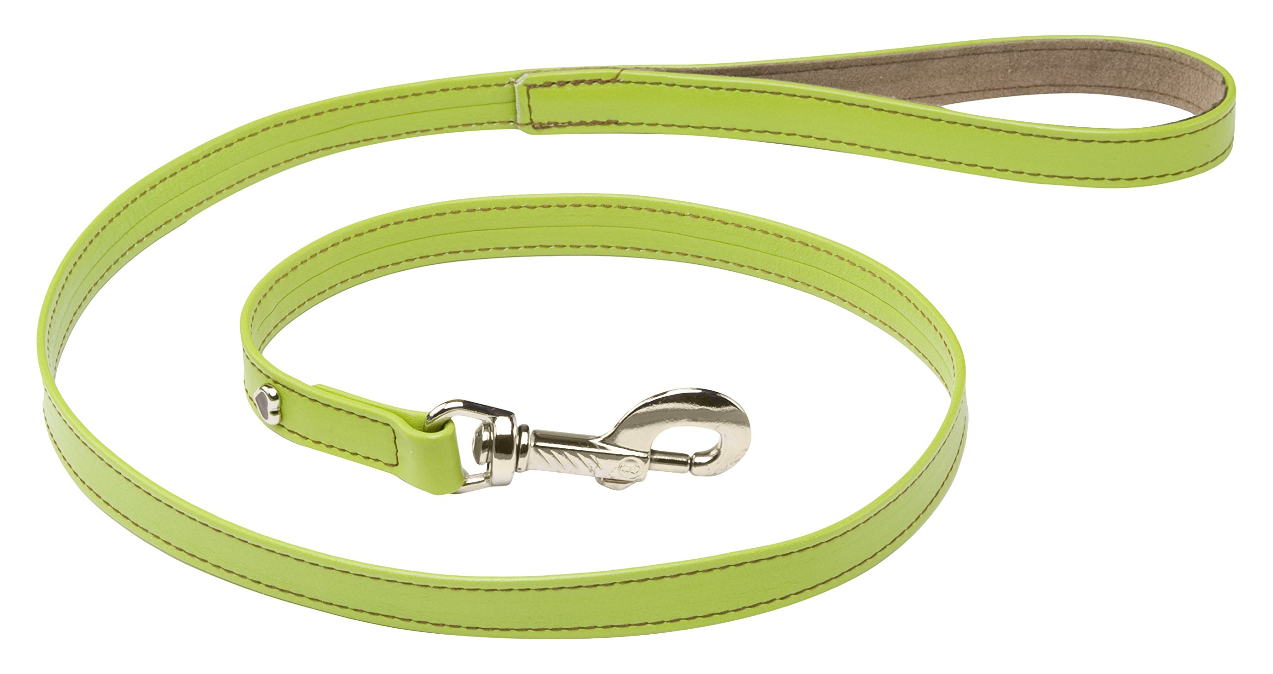 Martin Sellier Guinzaglio in Pelle per Cani Citadine Verde