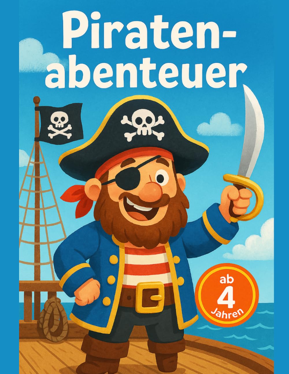 Piratenabenteuer: Seeräuber-Ausmalspaß ab 4 Jahren – Beschäftigungsheft mit klaren Konturen und spannenden Szenen auf hoher See