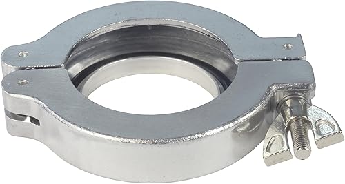 Miniatura 3 de HFS (R) KF-50 (NW-50) Brida de abrazadera rápida Tuerca de ala con junta tórica de centrado de aluminio