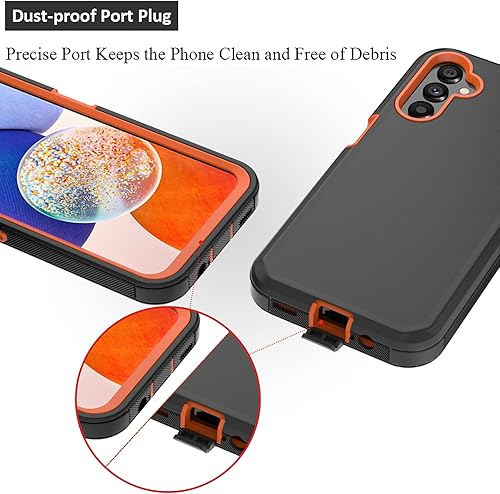 Miniatura 10 de TMIDVFV Funda compatible con Samsung Galaxy A14 5G con funda de clip para cinturón resistente resistente a prueba de golpes protección de cuerpo