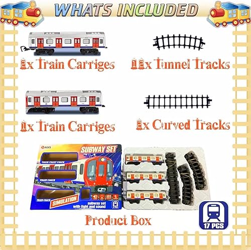 Miniatura 4 de Juego de tren de metro para niños  PVC 15.7x12.0x2.8 in  Tren eléctrico S-et, juego educativo de juguete estilo metro con luz y sonido  Juego de