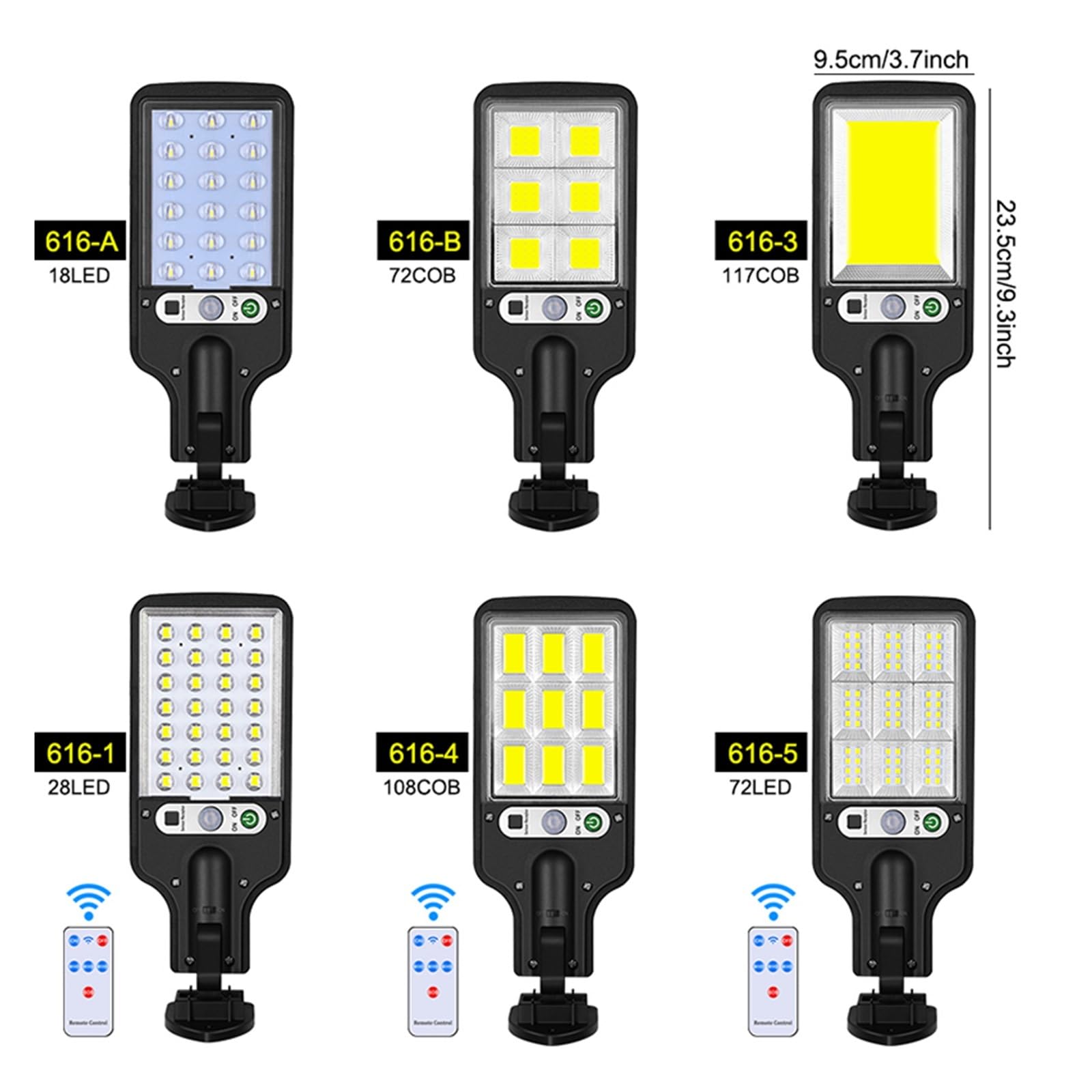 Zewnętrzna lampa solarna, Solar Street Lights Zewnętrzna lampa słoneczna z 3 trybami światła Wodoodporny czujnik ruchu Oświetlenie bezpieczeństwa do ogrodu Patio Path Yard(4PCS 616-4)
