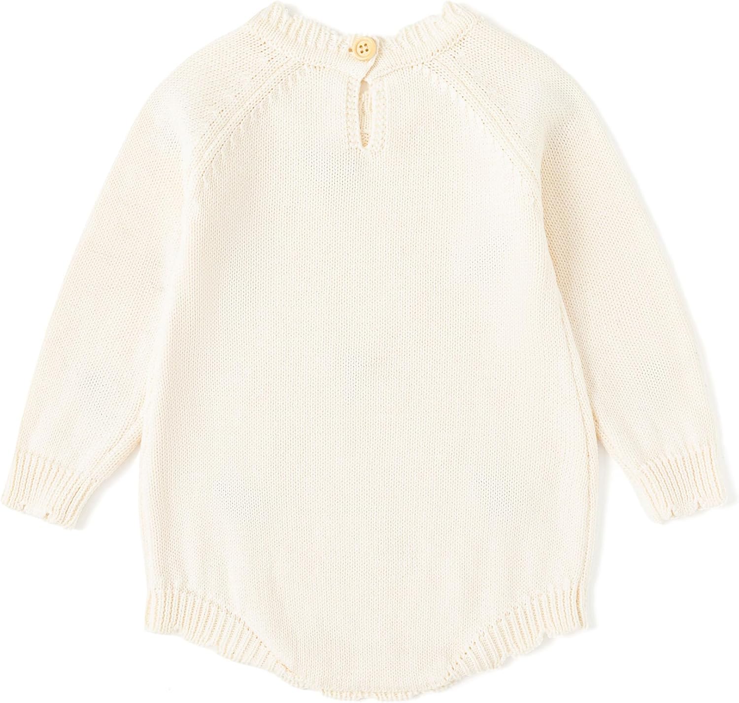 Simplee kids Baby Girls Rompers Long Sleeve Pompoms Infant Toddler Jumpsuit for Spring Fall Winter - Image 2