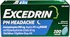 Excedrin PM for Headache Relief, Acetaminophen 250mg, Aspirin 250mg, Diphenhydramine Citrate 38mg, Pain Reliever, Nighttime Sleep-Aid, 100 Count