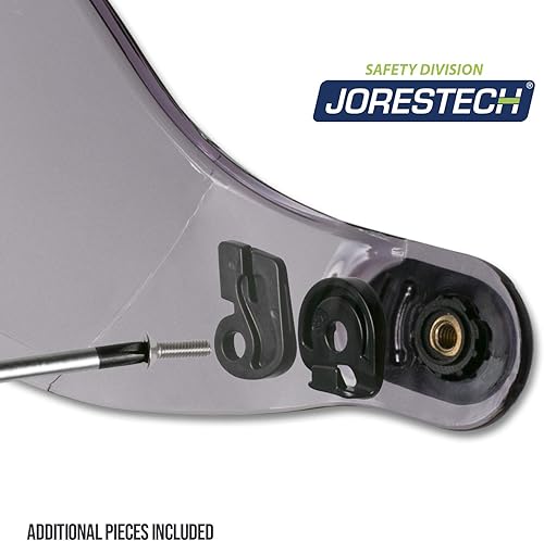 Miniatura 2 de JORESTECH Visera integral retráctil deslizante para protección ocular montada en casco PPE (humo)