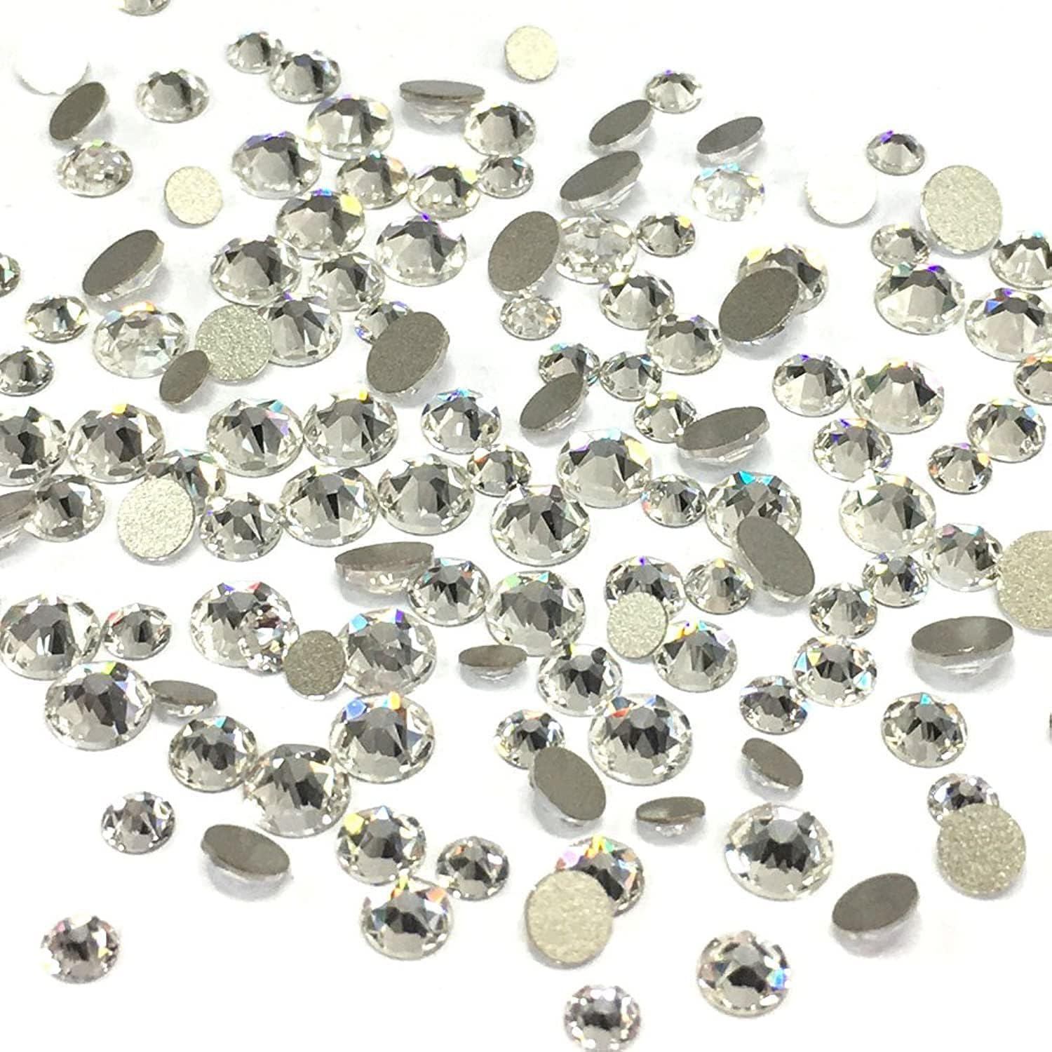 SwarovskiCrystal (001) Clear 2088 Xirius Swarovski Mixed Sizes ss12 ss16 ss20 Flatbacks No Hotfix Round Rhinestones