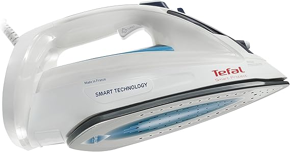 Tefal Smart Protect Plancha De Vapor Fv4980e0 2600w Golpe Vapor 180g Min Continuo 40 G Min Sistema Antigoteo Modo Eco Punta De Precision Apagado Automatico Fabricada En Francia Amazon Es Hogar Y
