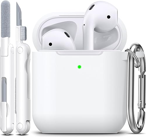Miniatura 38 de Funda para AirPods con llavero, protección completa, de silicona, accesorios para AirPods, funda para hombres, mujeres y adolescentes, con estuche