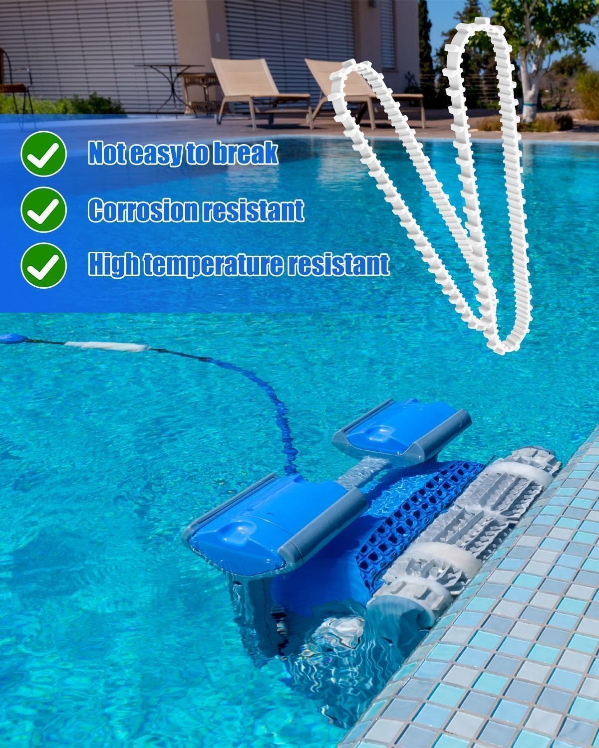 9985006-R2 Pool Robot Timing Track 6101611-R4 Climbing Ring 3884997-R6 Guide Wheels Pulley Gears Combo Kits Compatible with May-tronics Dol-phin Nautilus M200 DX3 Pool Robot