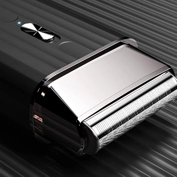 JRL Onyx Professional Foil Shaver SH2301 for Barber Hair Finishing, Magnetic Levitation Motor 8000 RPM, Ultra-Thin Foil Shaver for Bald Fades, Neckline & Face, Corded/Cordless Runtime 3 Hours, Black