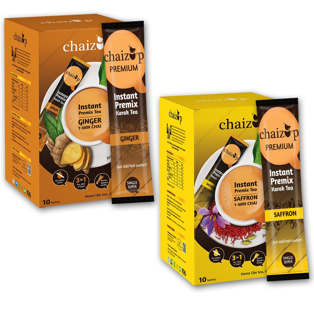 See full amazon price history chart for Chaizup Premium 1 Min Instant Assorted Tea Pack - 20 Sachets | Ginger & Saffron Flavours | 20 Servings | 2 Packs (10 Flavours Each) | 280g Chaizup Premium 1 Min Instant Assorted Tea Pack - 20 Sachets | Ginger & Saffron Flavours | 20 Servings | 2 Packs (10 Flavours Each) | 280g (B08QVWF771) Amazon Price History, Amazon Price Tracker