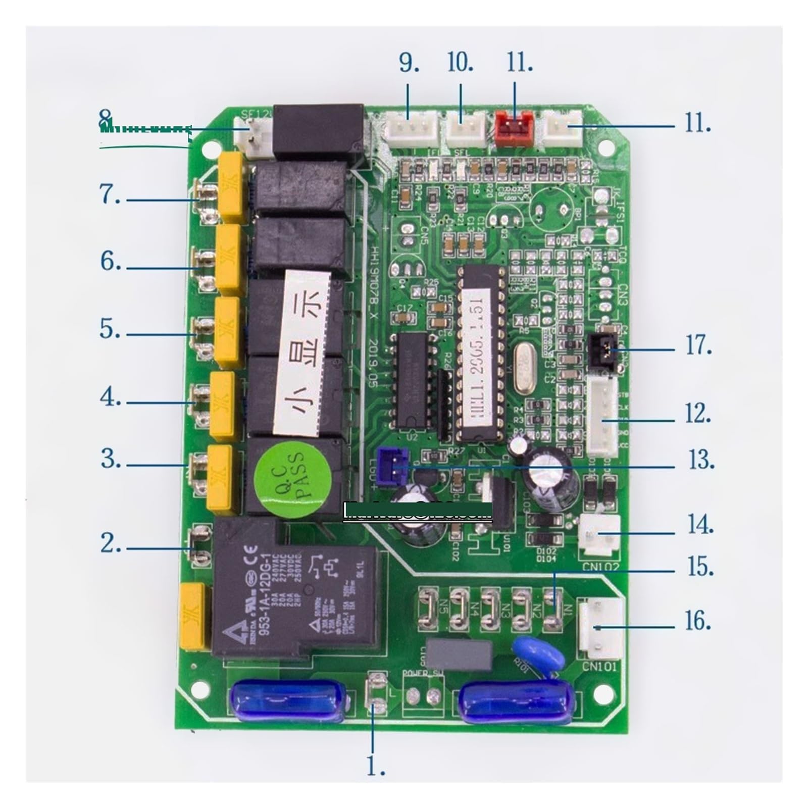 Tablero De Control Universal Tablero De Computadora Tablero Principal Con Pantalla De Visualización, Compatible Con YIKAFU, KK60 KK90 120 KK150 Máquina for Hacer Hielo