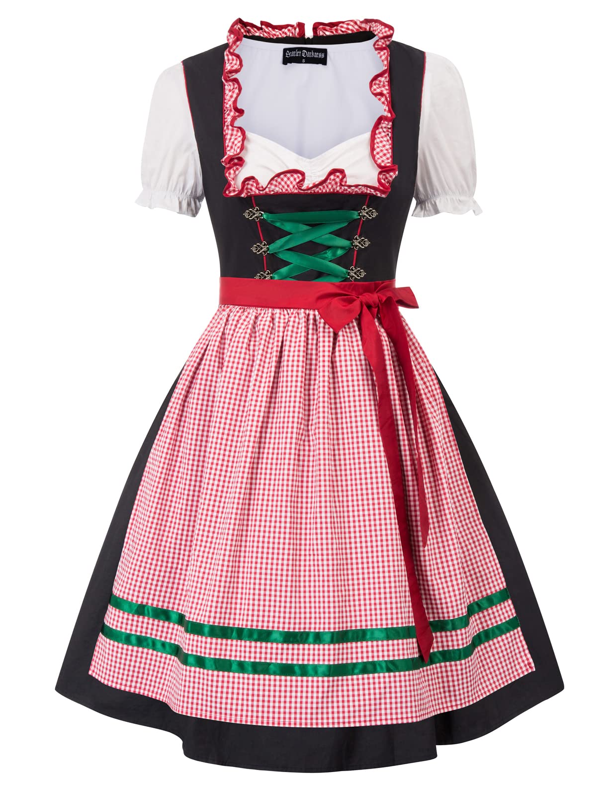 white christmas dresses Inge Glas Holiday Heritage Dirndl German Glass Christmas Tree Ornament Free Box