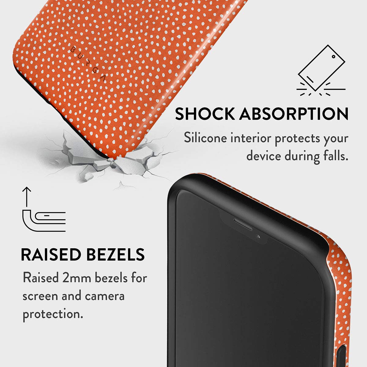 Amazon.co.jp: BURGA (ブルガ) スマホケース iPhone 12 Mini対応