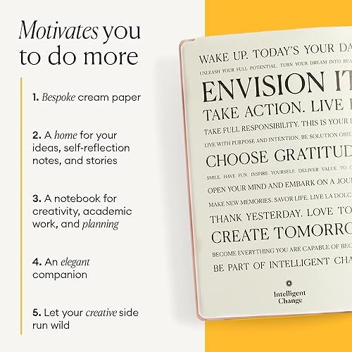 Miniatura 6 de Intelligent Change Cuaderno diario pequeño de alta calidad con citas, diario rayado, cuaderno de trabajo, diario A5 para escribir notas, listas de
