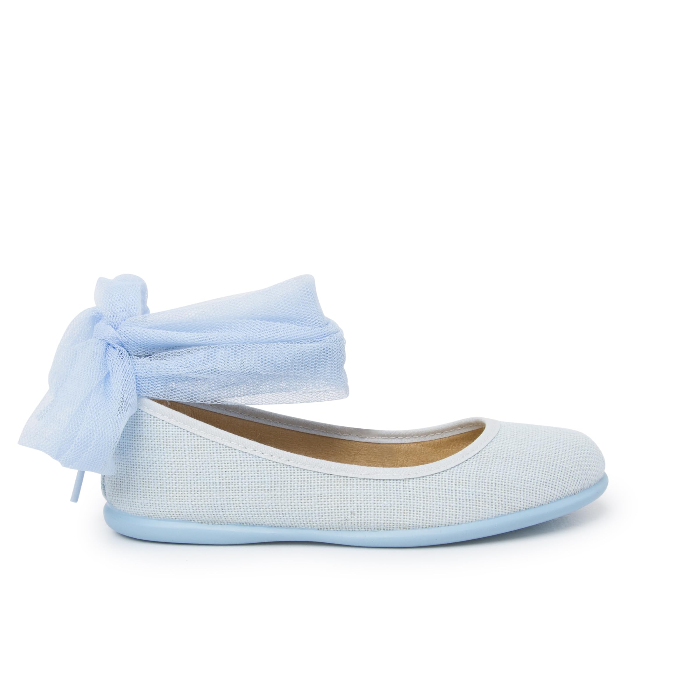 Pisamonas Ballerine con Cinturino Lino Fiocco Tulle