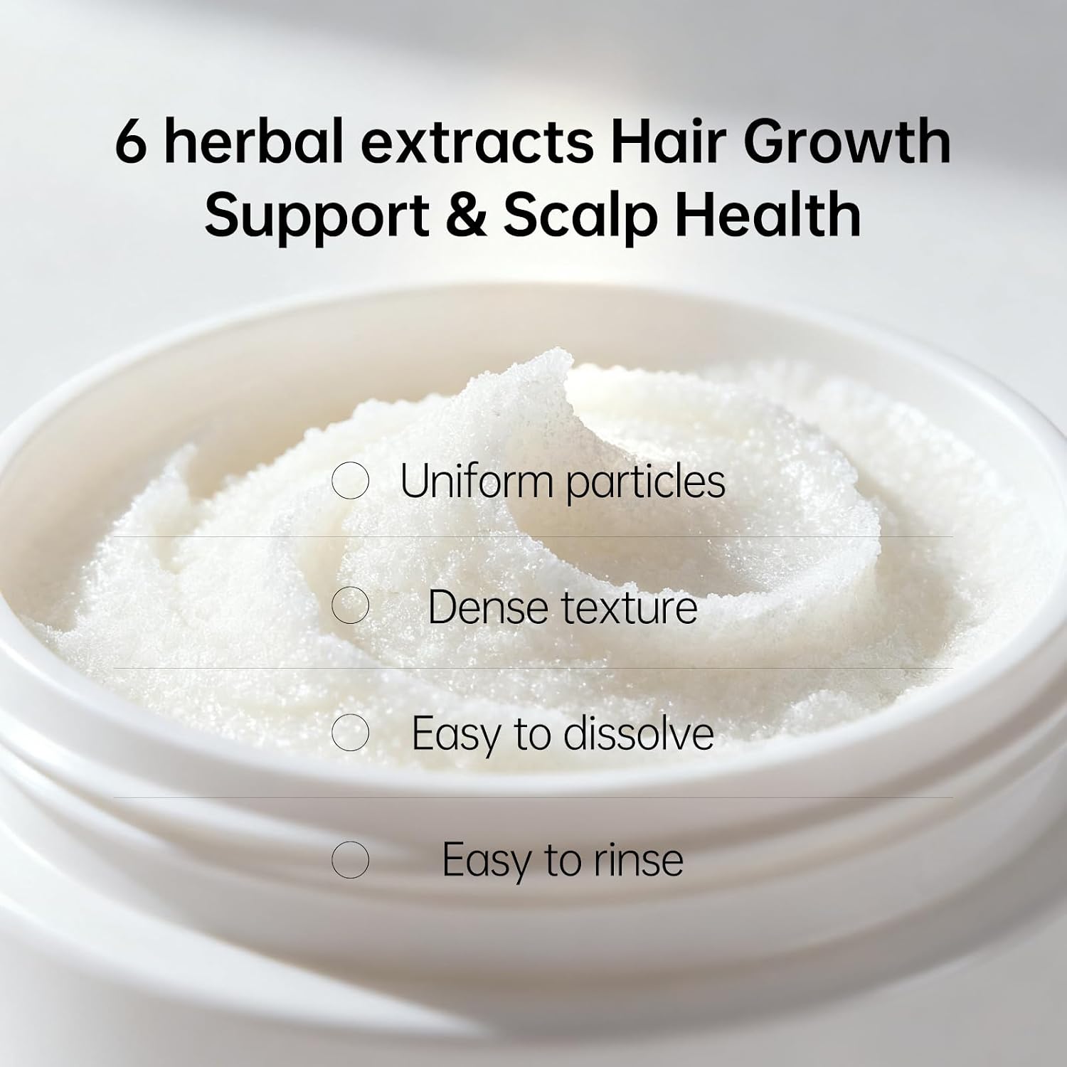 Sea Salt Cleansing Scalp Scrub & Exfoliating Shampoo - for Itchy、Dandruff Scalp with Excess Oil and Buildup | Gently Soothes & Care Hair and Scalp with Rosemary Oil、Coconut Oil & Shea Butter