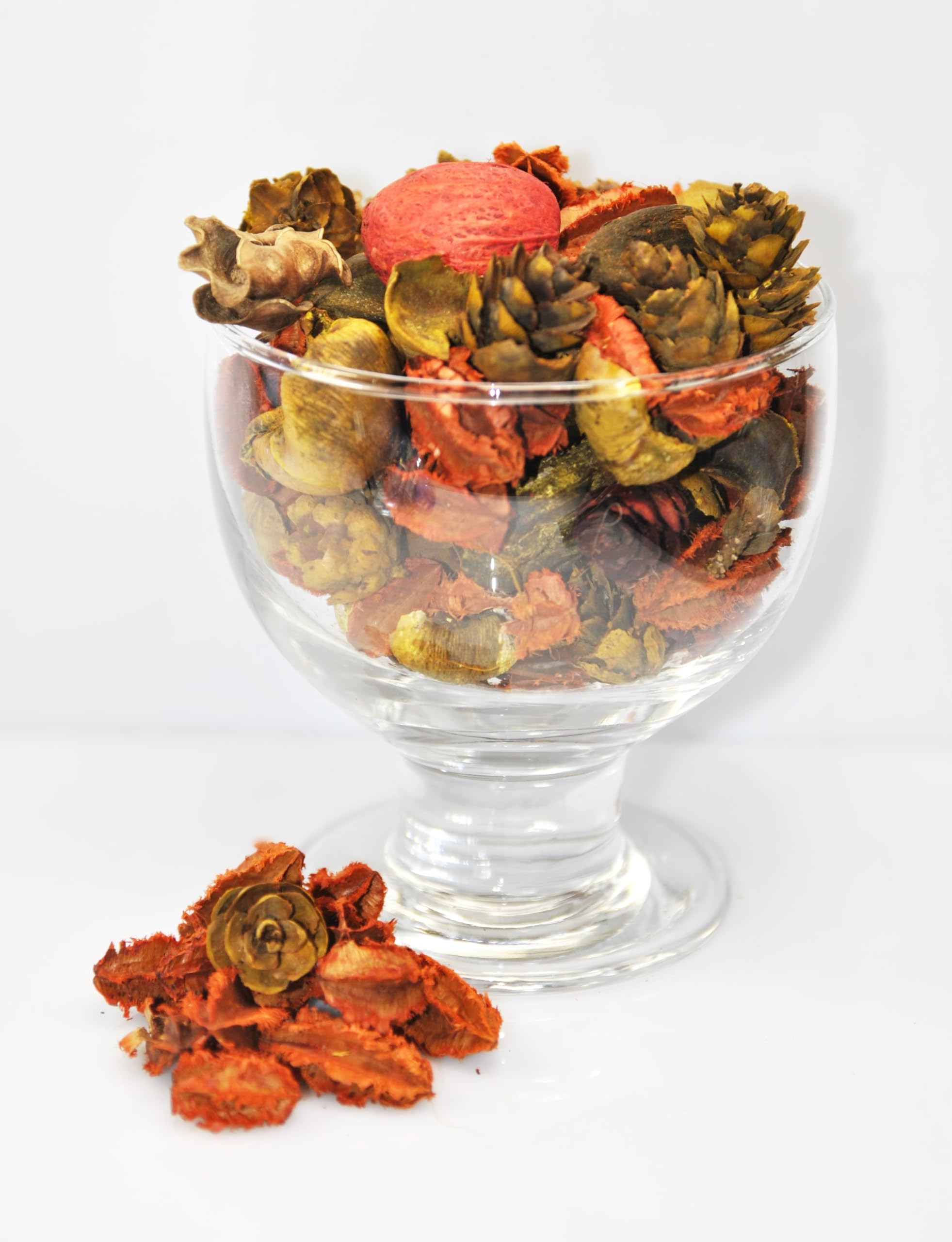 Potpourri Profumato al Sandalo - Pacchetto Grande 1100 ml ≈ 150-190 g | Decorazione Floreale per la Casa | Fiori Secchi per Vaso, Soggiorno, Camera da Letto, Bagno | Aroma Sottile di Sandalo