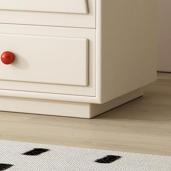 Exquisite Bedside Table Floor Standing Solid Wood Nightstands with 2 Drawers Bedside Cabinet 35/40/45/50cm Bedside Dresser