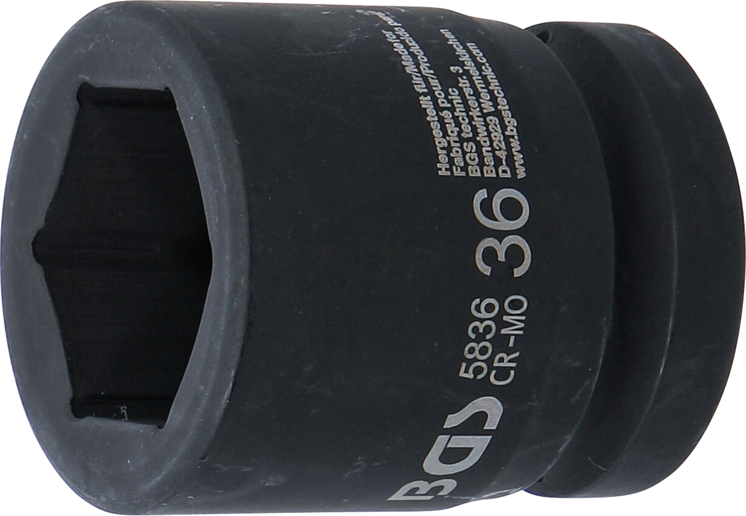 BGS 5836 | Impact Socket, Hexagon | 25 mm (1") Drive | 36 mm