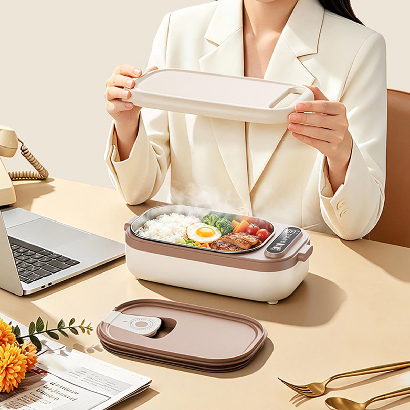 Elektryczne pudełko na lunch, pojemniki na lunch Wewnętrzny podgrzewacz do