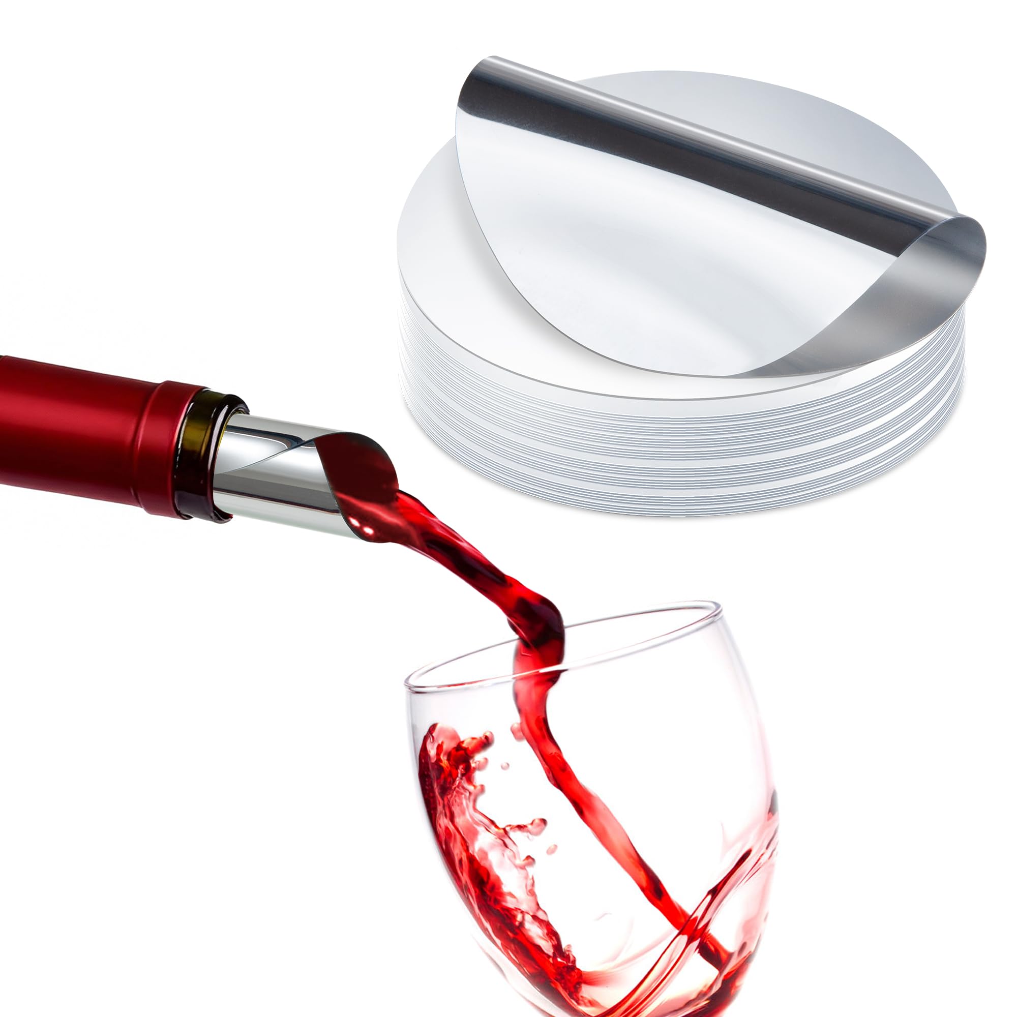 Songella Wine Pourer Wine Pourer Reusable Wine Pouring Aid Pack of 50 for Wine Bottles Party Birthday Wedding