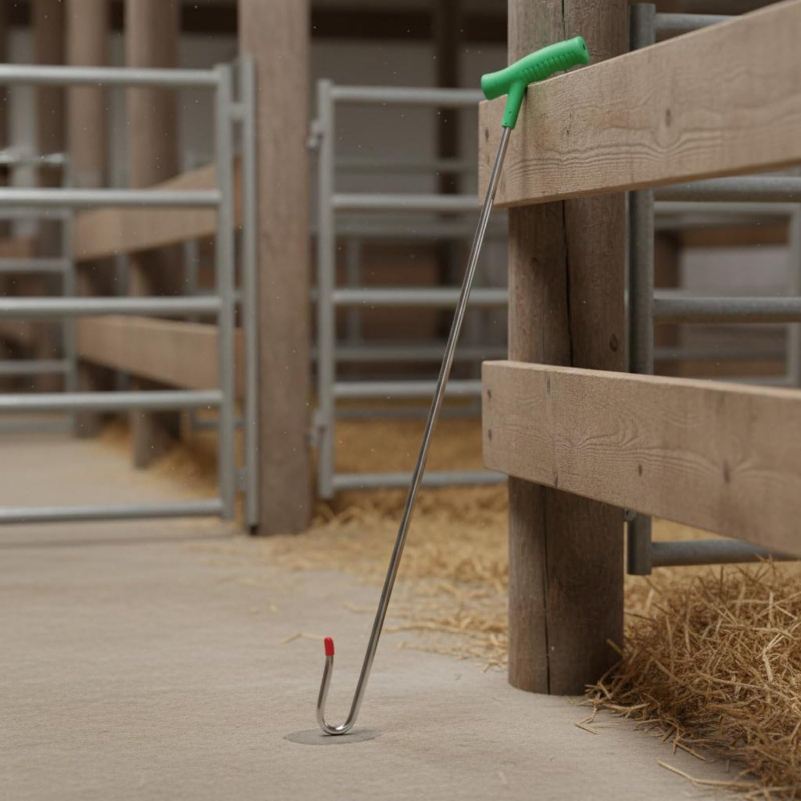 Etyldya Gancio per Bestiame per Pecore Asta di Presa Asta di Contenimento Progettato per Interventi Rapidi E Controllo da in Piedi Adatto per Addetti, Gancio Per Pecora 70