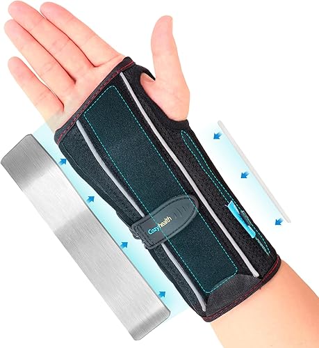 Muñequera para túnel carpiano, soporte nocturno, estabilizador de brazo y férula de muñeca para aliviar el dolor del síndrome del túnel carpiano,