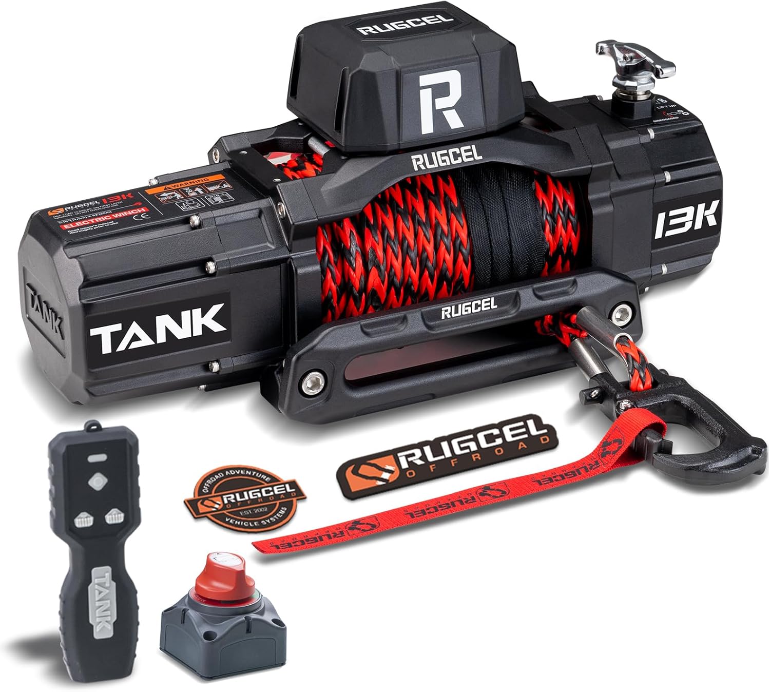 RUGCEL TANK 13500 Electric Winch