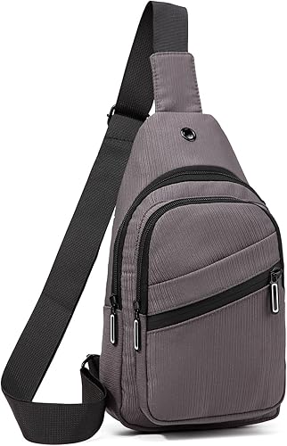 EVANCARY Bolso bandolera pequeño para mujeres y hombres, mochila bandolera para viajes, al aire libre, senderismo