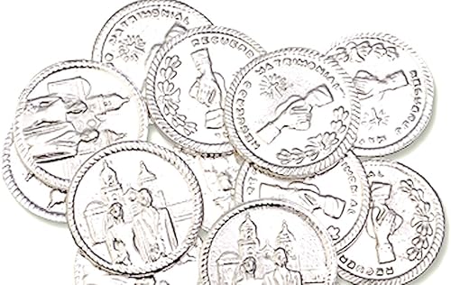 Miniatura 3 de Lassos Boutique Juego de arras de plata de 2 pulgadas, Arras de plata para Boda con monedas de plata de la unidad