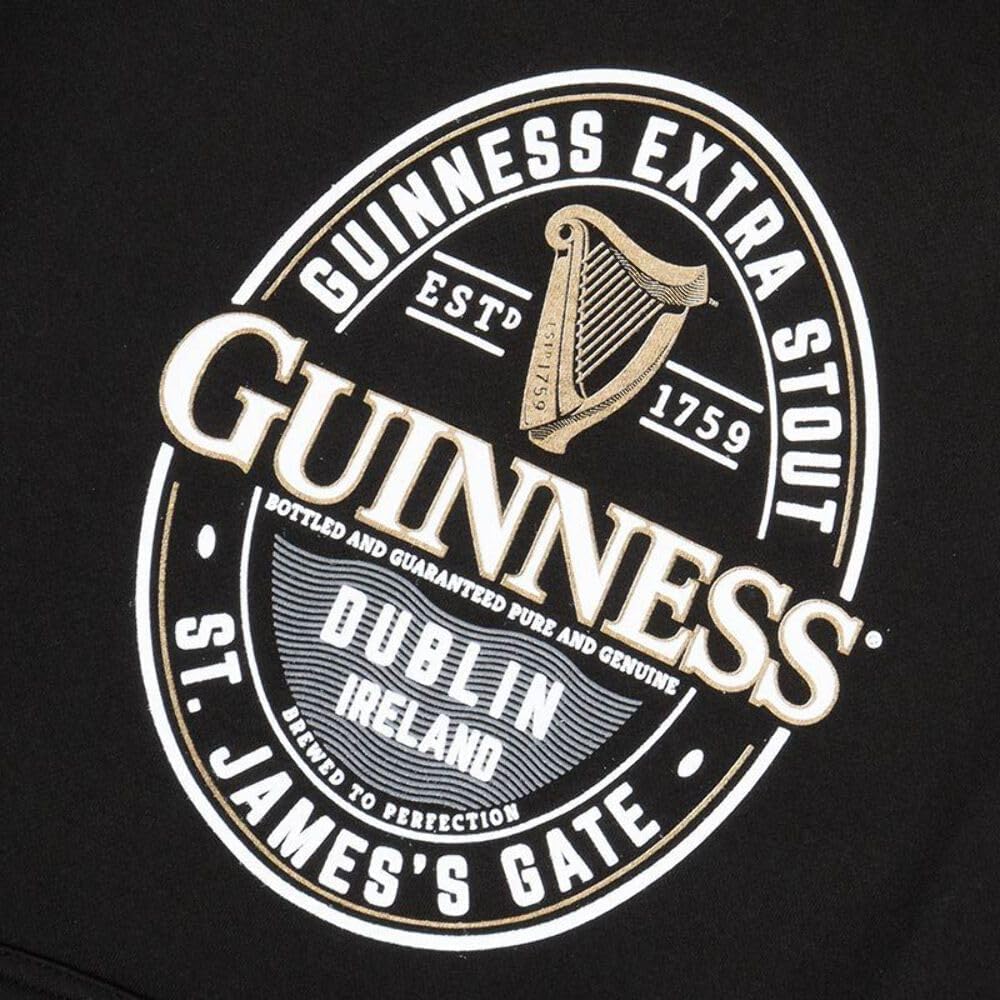Guinness Black Label St. James Gate Hoodie (US, Alpha, Large, Regular, Regular, Black) - Image 5