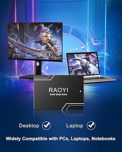 Miniatura 6 de RAOYI SSD interno de 480 GB SATA III 2.5 "Unidad interna de estado sólido 3D NAND Flash SSD avanzado Disco duro interno de hasta 500 MBs SATA 3 SSD