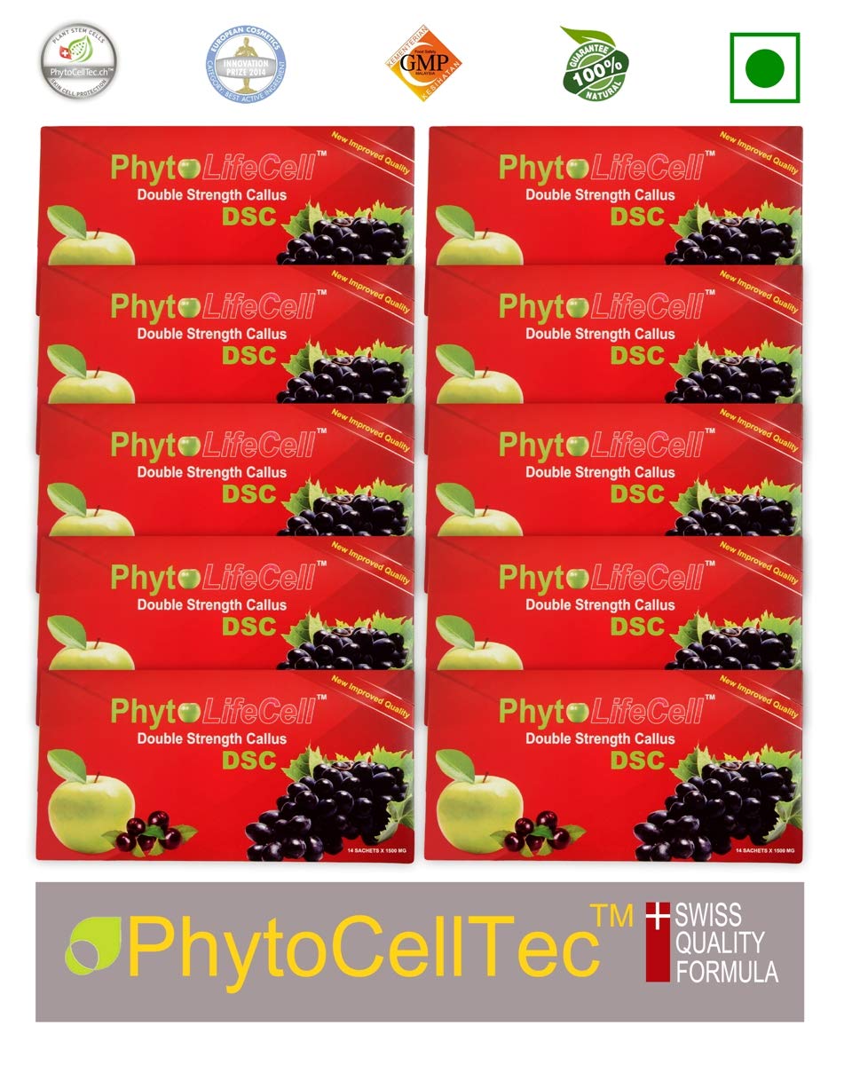 PhytoLifeCell Double Strength Callus-1500 mg, 140 Sachets Pack of 10 (Fresh Stock) - Review, Price and Buying Guide