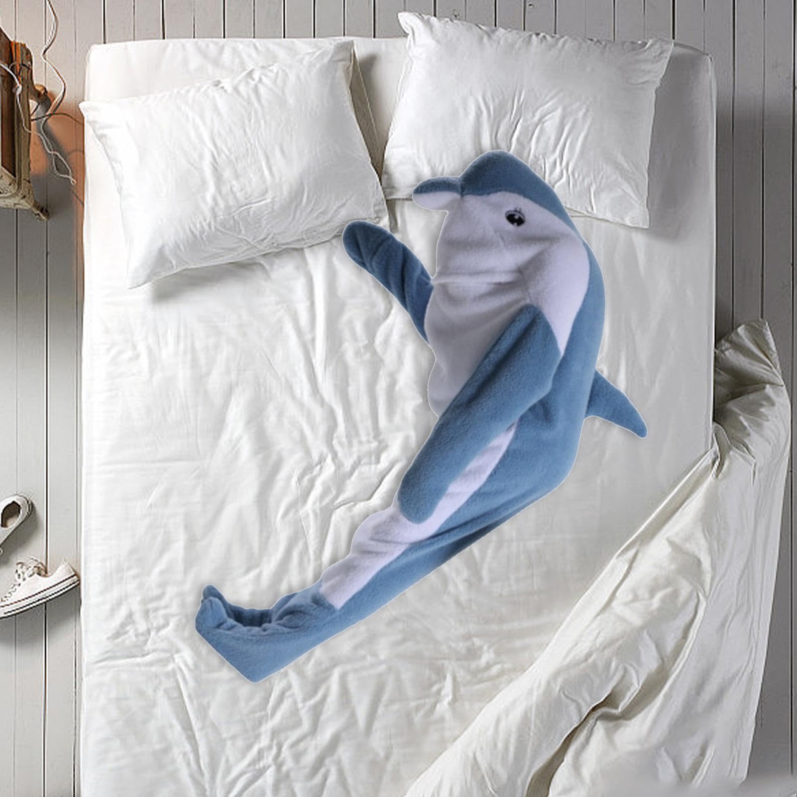 Pigiama con cappuccio, coperta con cappuccio balena - Cartoon balena coperta felpa con cappuccio portatile - Coperta con cappuccio super morbida e confortevole per adulti, coperta con cappuccio