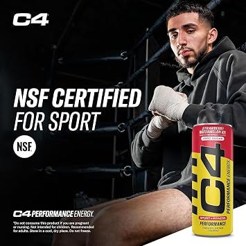 C4 Performance Energy Drink, Popsicle Variety Pack, Zero Sugar Carbonated Preworkout Energy, 200mg Caffeine with Beta Alanine, 12 Fl Oz (12 Pack)
