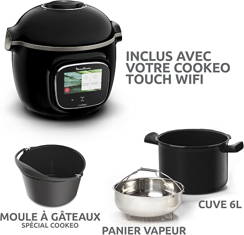Moulinex Cookeo Touch Wifi, Smart High Pressure Multicooker, 6 L, Touch Screen, Unattended Cooking, Step-by-Step Guide, 250 Integrated Recipes, Moulinex YY5297FB App - 10