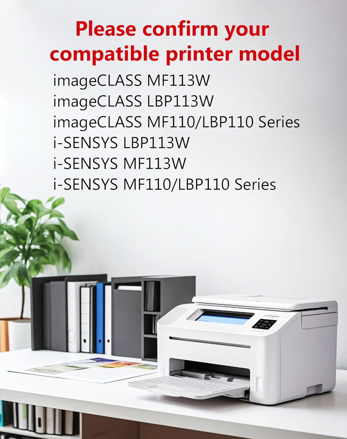 047 Black Toner Cartridge 2-Pack Replacement for 047/047H/CRG047 - Compatible with imageCLASS MF113W MF110 LBP113W LBP110 & i-SENSYS Printers