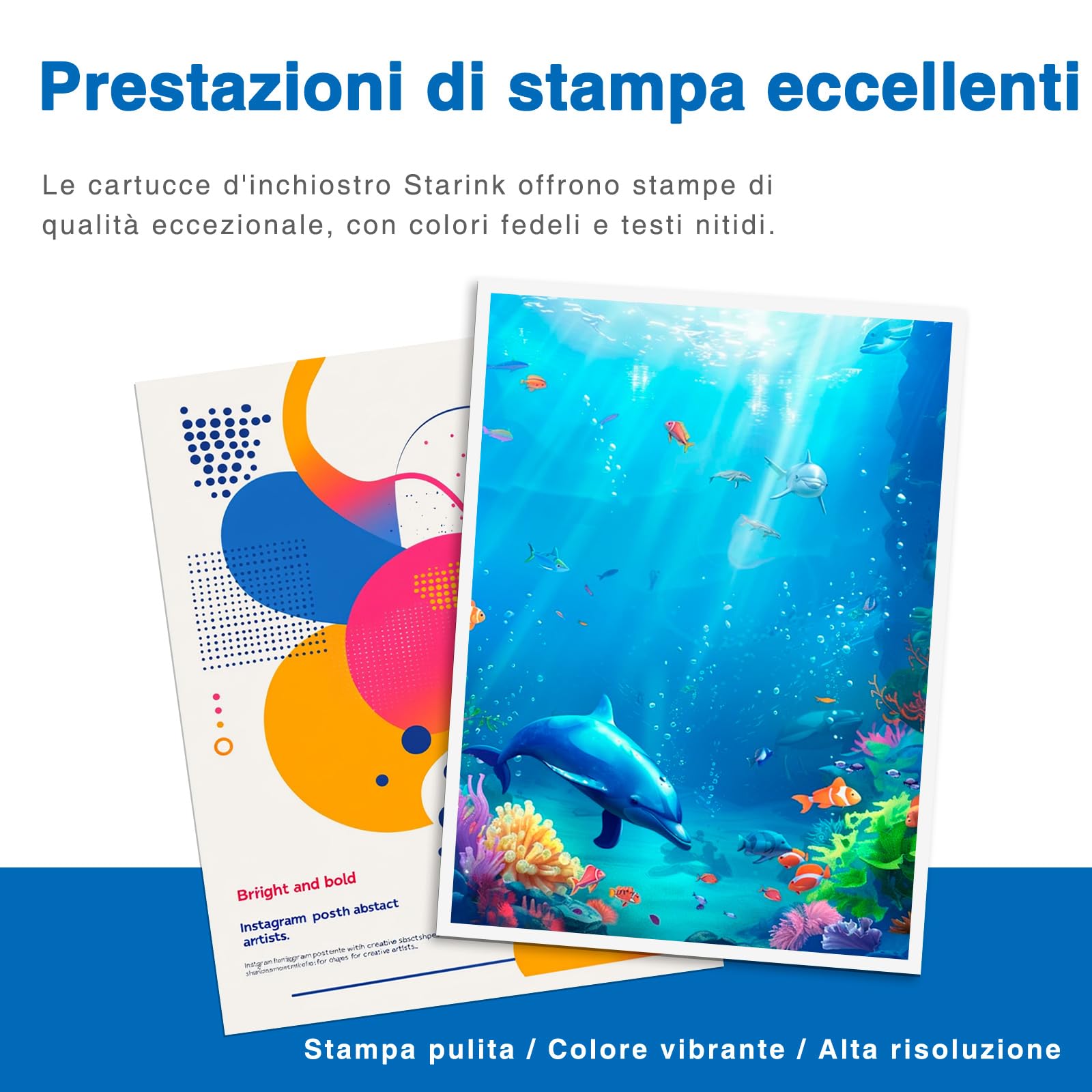 Starink Cartucce d'inchiostro LC521XL Compatibili con Brother LC521 XL, LC 521 per Brother DCP-J1260W, DCP-J1310DW, DCP-J1313DW, DCP-J1360DW, DCP-J1460DW, Nero, Ciano, Magenta, Giallo, Confezione da 4