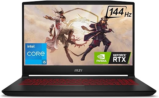 MSI Katana GF66 12UCOK 15.6″ FHD (1920 * 1080) Gaming Laptop – Alder Lake i5-12450H DDR5 8GB*2 (4800MHz) RAM 512GB NVMe PCIe SSD Gen4x4 RTX3050…