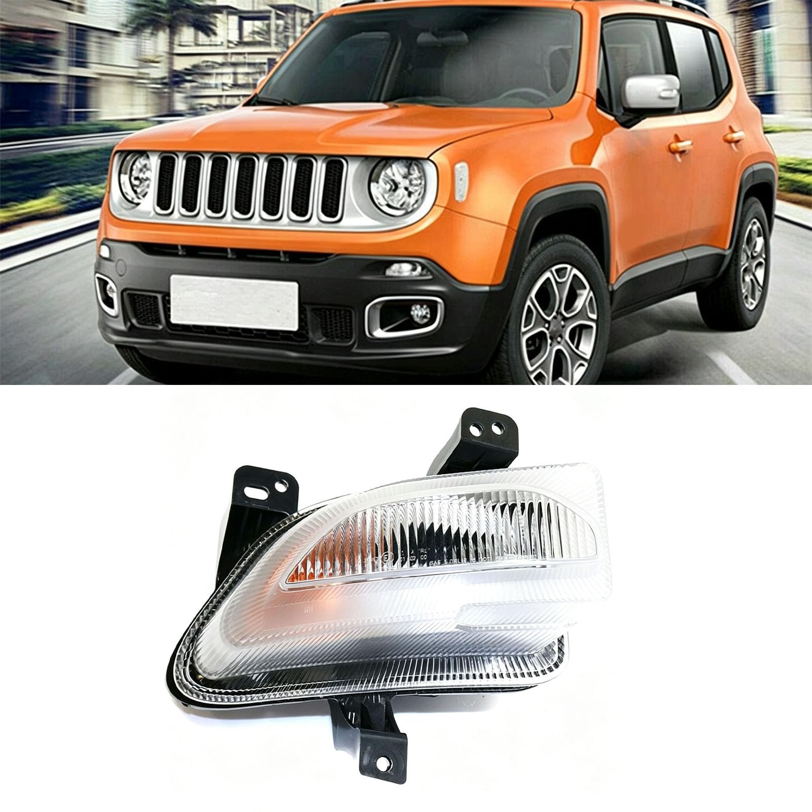 Keenso Przedni Prawy Kierunkowskaz 68256431AA Lampa Markerowa Zderzaka