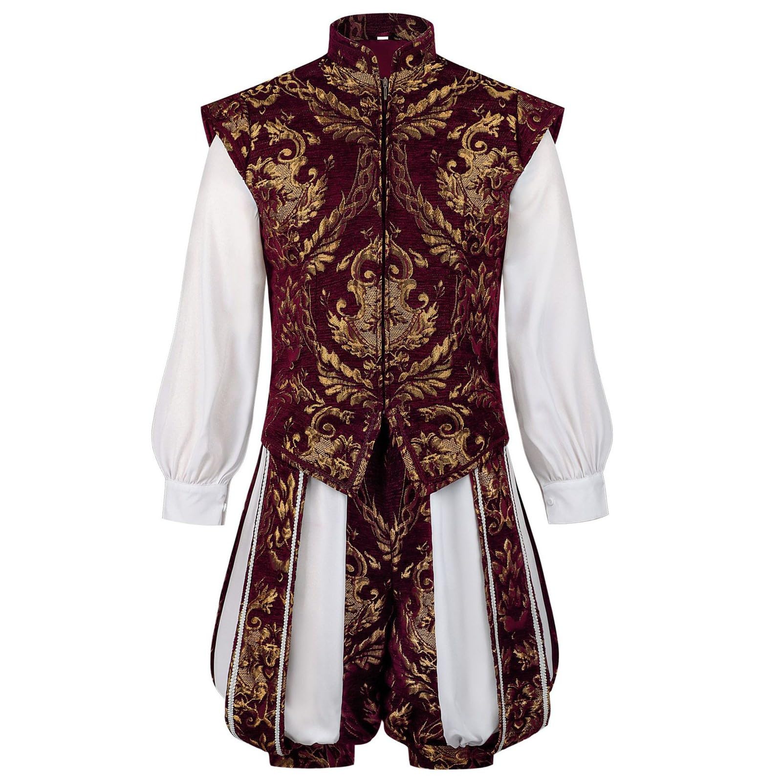 Generisch Elegante abito da cortile in stile cosplay per uomo e donna, adatto per l'uso quotidiano all'aperto, abbigliamento gotico con fascino vittoriano storico