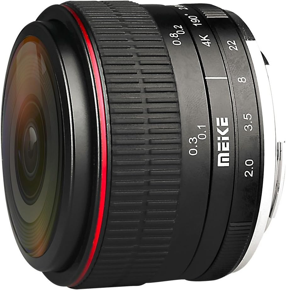 Meike Fisheye Objektiv 6.5mm F/2.0 Für Fujifilm X-Mount – Manuell, Für Panorama & Kreative Fotos