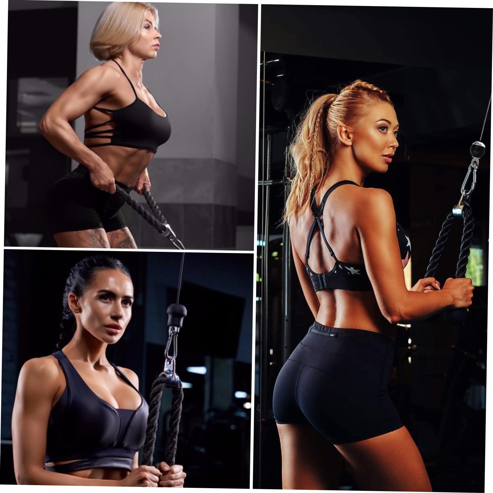 Kisangel Máquina De Pull-Down para Entrenamiento De Brazos Equipo De Poleas De Elevación Sistema De Poleas para Fuerza Muscular para Ejercicio Casa
