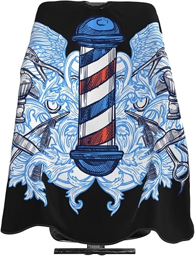 Capa de peluquería, vestido de corte de pelo para peluquería, delantal de corte de pelo con cierre ajustable, falda de peluquería profesional de