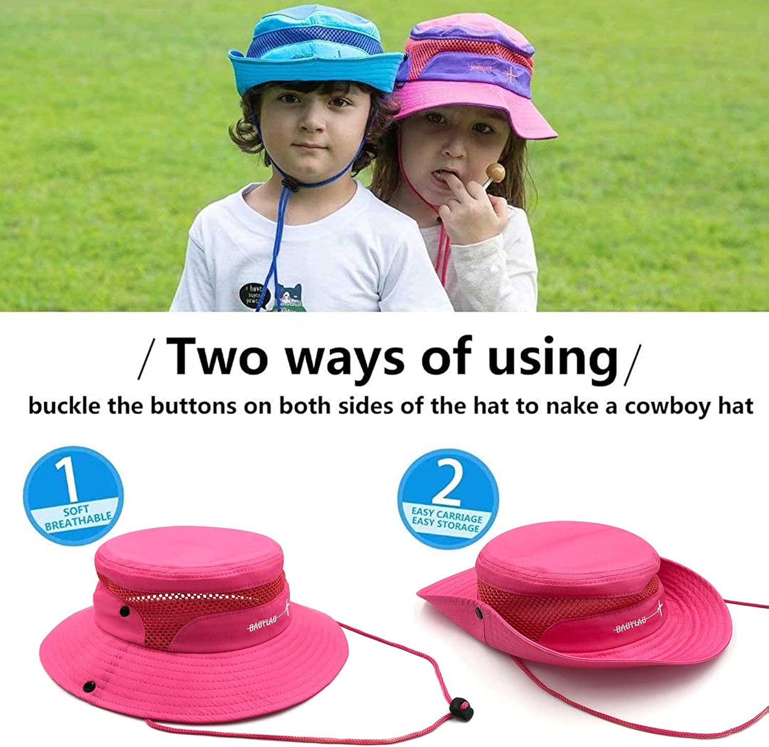 Baby Sun Hat Toddler Sun Hat Kids Breathable Bucket Sun